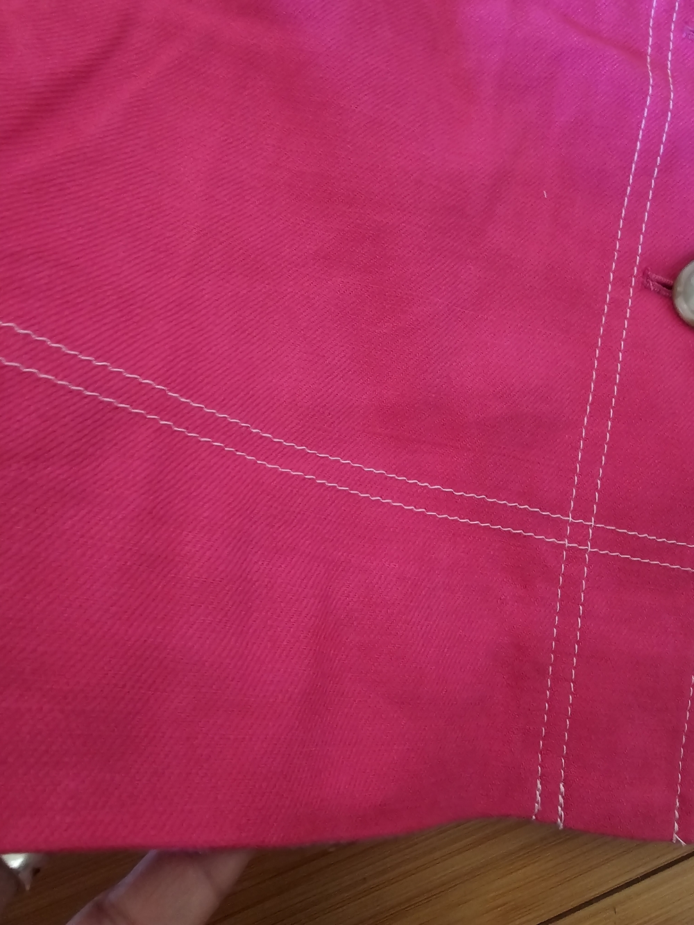 J. Crew Hot Pink Button-Front A-Line Skirt - Picture 6 of 8